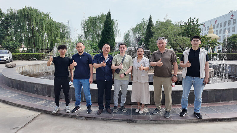 A visiting delegation at our casting base